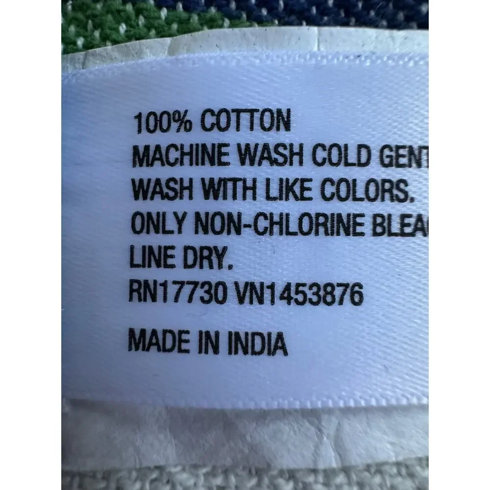 Kate Spade New York Polka Dot Throw Blanket Green/Blue cotton green blue white